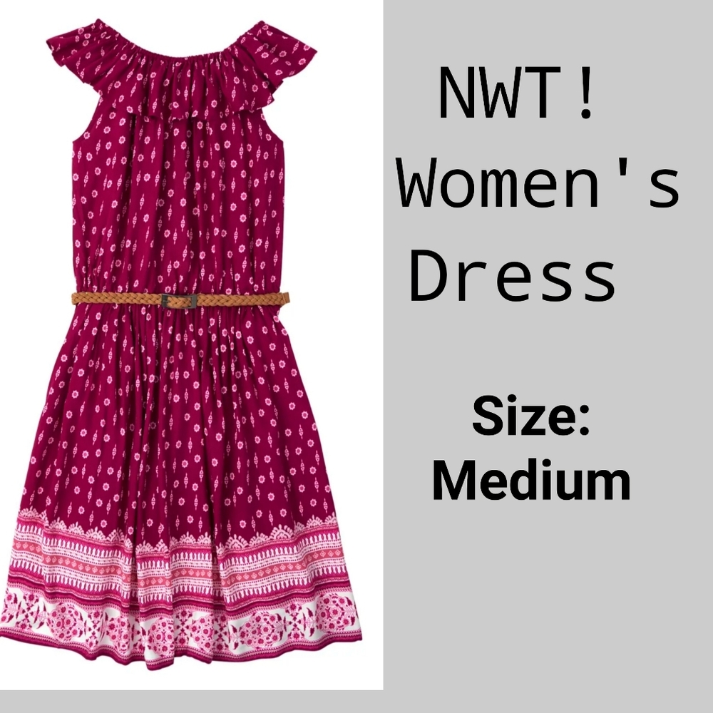 NWT! PEASEANT LADIES DRESS MED.